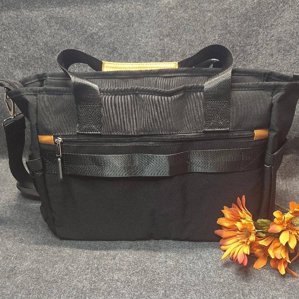 Black and Brown Diaper Bag.
